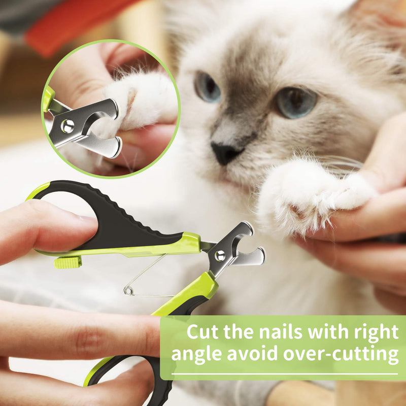 Iokheira Cat Nail Clippers, Easy to Use Kitten Nail Clipper for Small Puppy, Kitten and Animals, Professional Pet Nail Trimmer with Sharp Curved Blades and Sturdy Non Slip Handles - PawsPlanet Australia