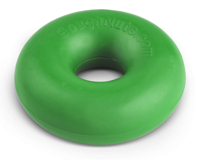 [Australia] - Goughnuts Original Medium Dog Chew Toy Ring for Aggressive Chewers from 30-70 Pounds. Durable Rubber Dog Chew Toy for Medium Breeds and Power Chewers Green, Orange, Black, and Black Pro 50 Green (Tough) 