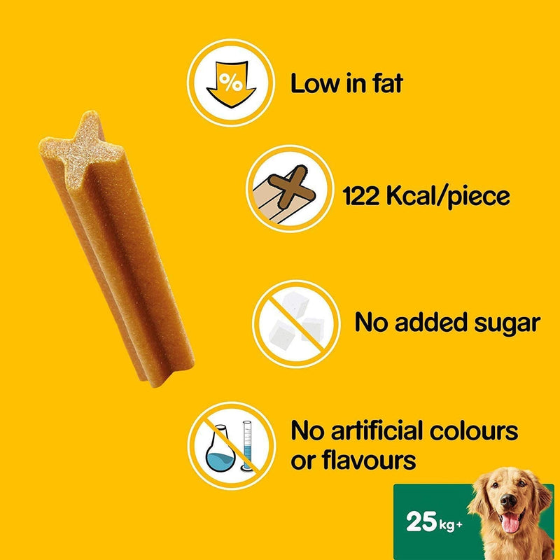 Pedigree DentaStix - Daily Dental Chews For Large Dogs 25 kg+, 70 Sticks 7 Count (Pack of 10) - PawsPlanet Australia