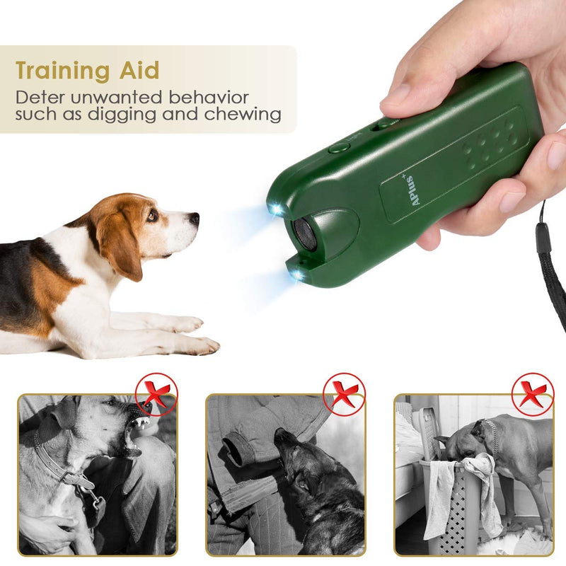 Bark Control Device, 2-in-1 Dog Training Tool, Dog Ultrasonic Barking Deterrent Control Device, Dog Barking & Training Control Range of 16.4 Ft - PawsPlanet Australia