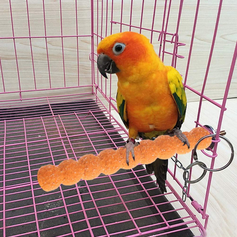 kuou 5Pcs Parrot Perches, 20cm Simulation Bird Perches Budgie Perch Paw Grinding Toy Bite Chew Toys for Cage Training Interactive Bird Cage Perches(Non-slip) - PawsPlanet Australia