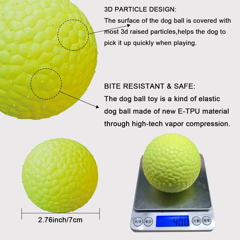 DLDER Dog Balls Toys for Aggressive Chewers, Indestructible Bouncy Dog Ball, Lightweight&Floating, Durable Dog Chew Ball for Large&Medium Dogs to Fetch and Play. Durable dog ball - PawsPlanet Australia