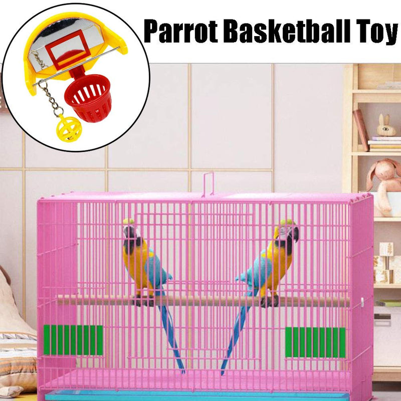 N\A Bird Training Toy, Parrot Basketball Toy, Mini Basketball Toy, Parrots Cage Toy for Budgie Parakeet Canary - PawsPlanet Australia