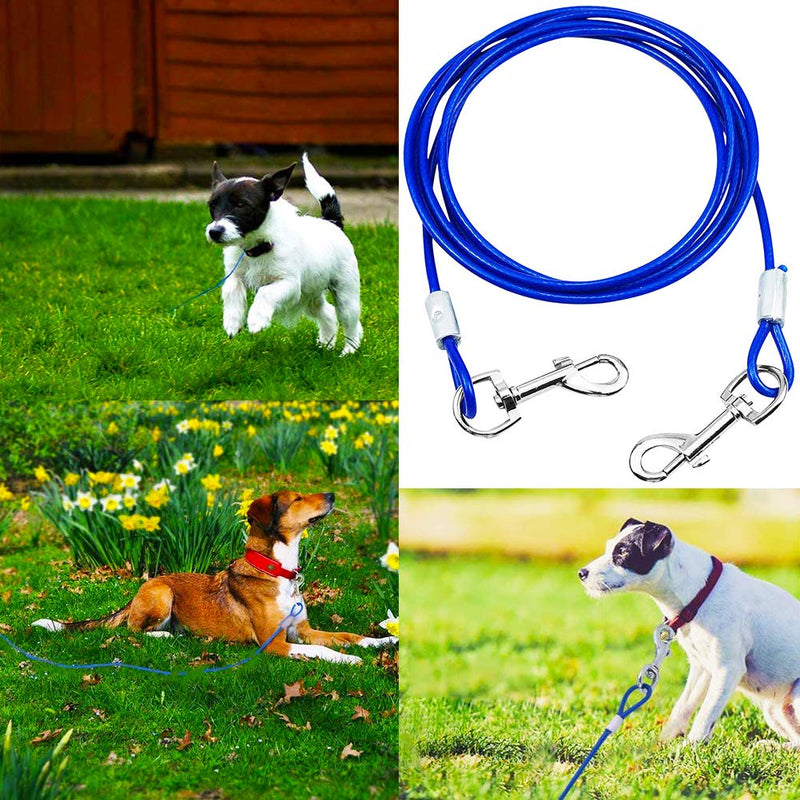 BESTZY Metal Double Dog Leash 2 Way Iron Chain Leash Coupler Twin Pet For Two Pet Dogs Walking Leash Safety Chain,For Walking Training - PawsPlanet Australia