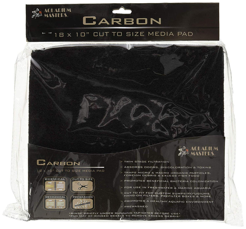 [Australia] - EA Premium Carbon Infused Filter Pad 18x10 - Cut to Fit for Aquariums and Pond 