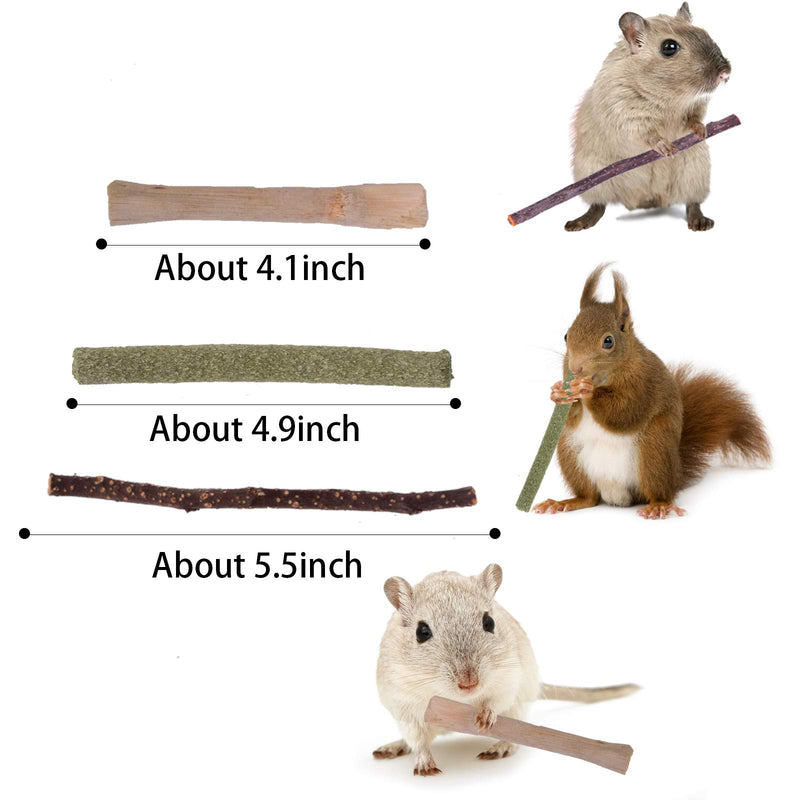 TSLIVE Rabbit Toys, Rabbit, Rabbit Treats, Hamster Toys, Hamster Cage Accessories, Bamboo Sticks, Apple Sticks, Guinea Pig Toys, Small Animal Toys, Bunny Toys, Rabbit Cage Accessories - PawsPlanet Australia