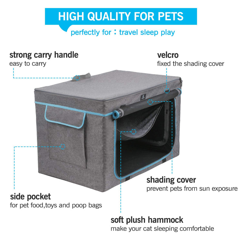 X-ZONE PET Cat Travel Cage Portable Stress Free Cat Cage/Condo,Designs Large Portable Kennels- Indoor Outdoor Crate for Pets,Cat Bed Collection … - PawsPlanet Australia