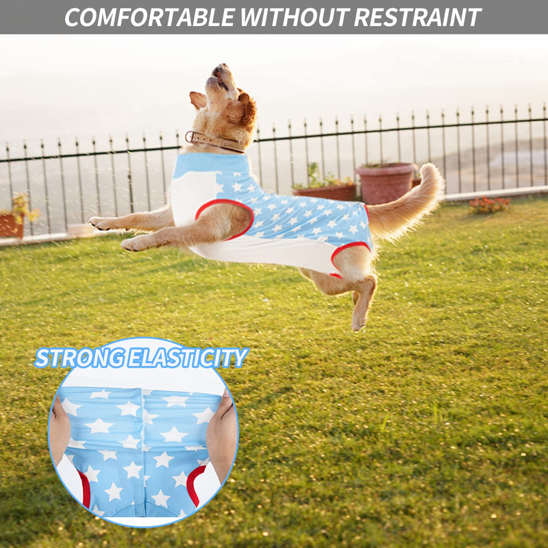 Dog Recovery Suit, Anti-Licking Dog Surgery Recovery Suit for Dogs and Cats, Pet Onesie Cone E-Collar Alternative Dog Surgical Vest for Abdominal Wounds, Skin Diseases, Weaning, Postoperative (Large) Large - PawsPlanet Australia