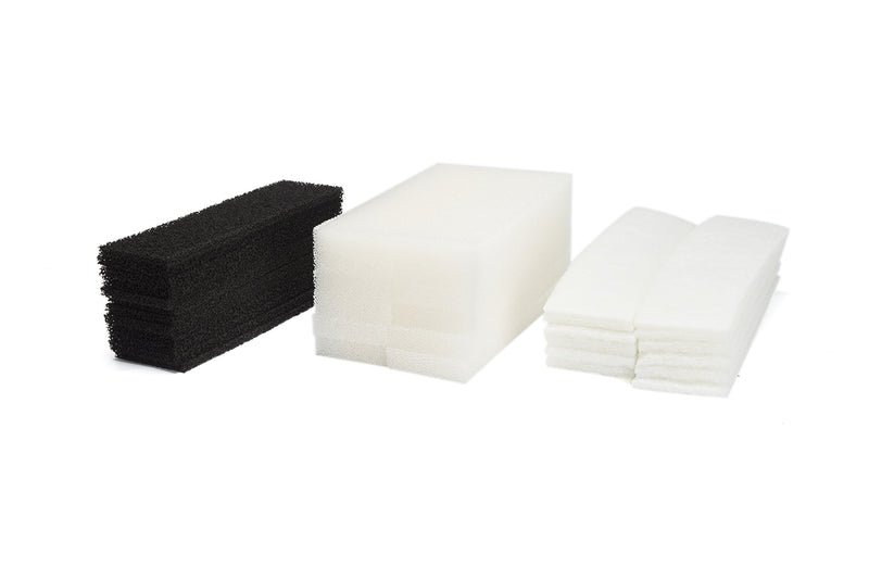 [Australia] - LTWHOME Value Pack of Foam Filters, Carbon Filters and Polyester Filters Set Fit for Fluval U4 Filter(Pack of 36) 