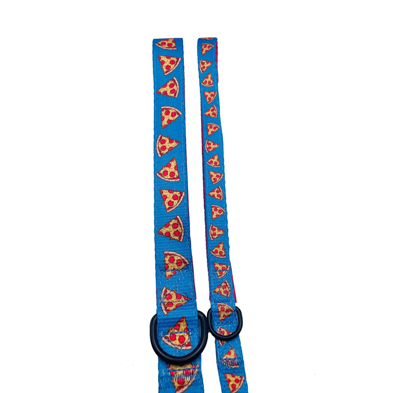 Pizza Themed Dog Leash, 5 Feet to 6 Feet Long, 5/8" to 1" Wide, for Small, Medium & Large Dogs, Distinctive Designs Small (5/8" x 5') - PawsPlanet Australia