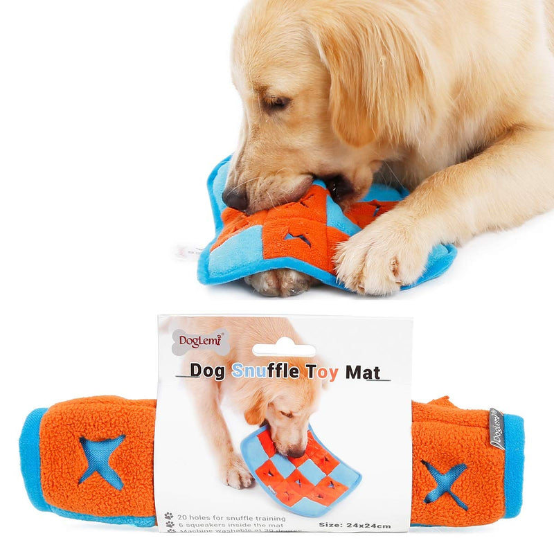 Homieco Pet Educational Toys, Mat Dog Sniffing BB Called Toy, Dog Feeding Mat Dogs Sniffing Toys, Small Squares Vocal Training Smelling Slow Food Mats for Foraging Skill, Stress Release - PawsPlanet Australia