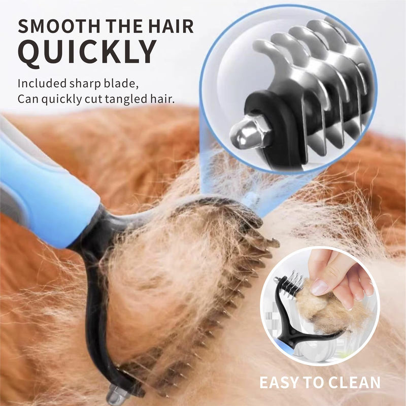 MIFAFA Dog Cat Puppy Pet Rabbit Kitty Slicker Brush for Shedding Hail Removal Tool Grooming Bath Deshedding Long Short Haired Large Small Dogs Washing Shower Brushes Girl Cats Accessories Supplies - PawsPlanet Australia