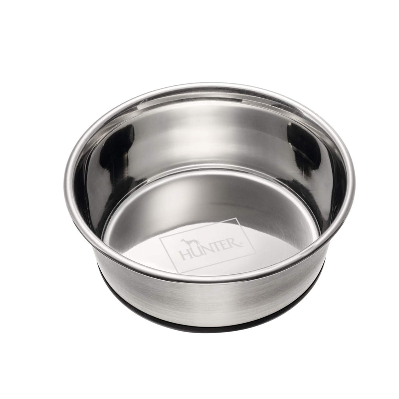 HUNTER Stainless Steel Feeding Bowl for Dogs and Cats Non-Slip Easy-Care 550 ml (Pack of 1) - PawsPlanet Australia