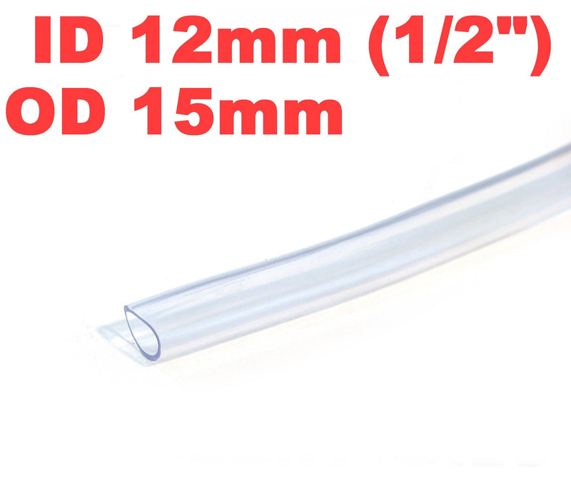 [Australia] - siny ID 1/2" / OD 5/8" 3 Ft 1 Meter PVC Clear Hose Tubing Aquarium Air Tube Pond Garden Water Delivery 