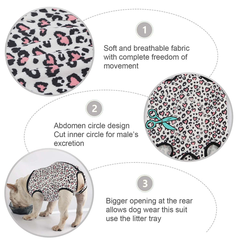 Due Felice Surgical Recovery Suit for Female Male Dog Cat Recycled Fabric Doggy Surgery Onesie After Surgery Wear Pet Cone Alternative for Abdominal Wounds Skin Diseases Bee/XS XS(Chest:13.8"/35cm;Back:10.2"/26cm) - PawsPlanet Australia