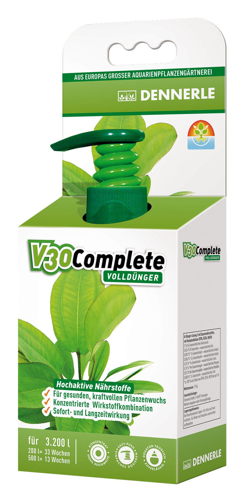 Dennerle V30 Complete - Highly-Concentraded professional fertiliser 100 ml - PawsPlanet Australia