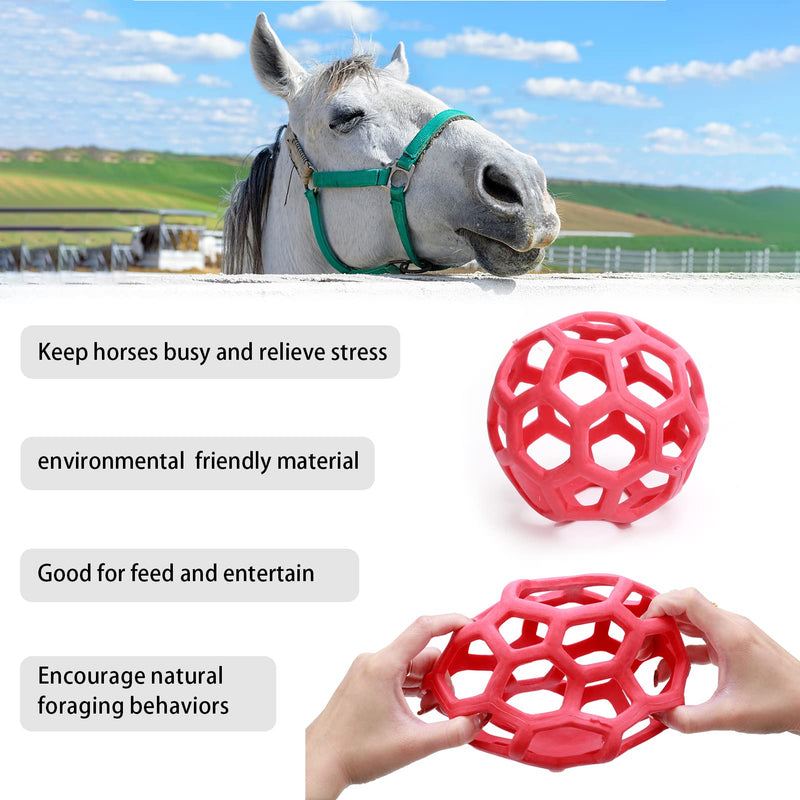 Woiworco 2 Packs Horse Treat Ball Hay Play Ball, Goat Toys Hay Ball Hanging Feeding Toy for Sheep Horse Goat Feeder and Relieve Stress - PawsPlanet Australia