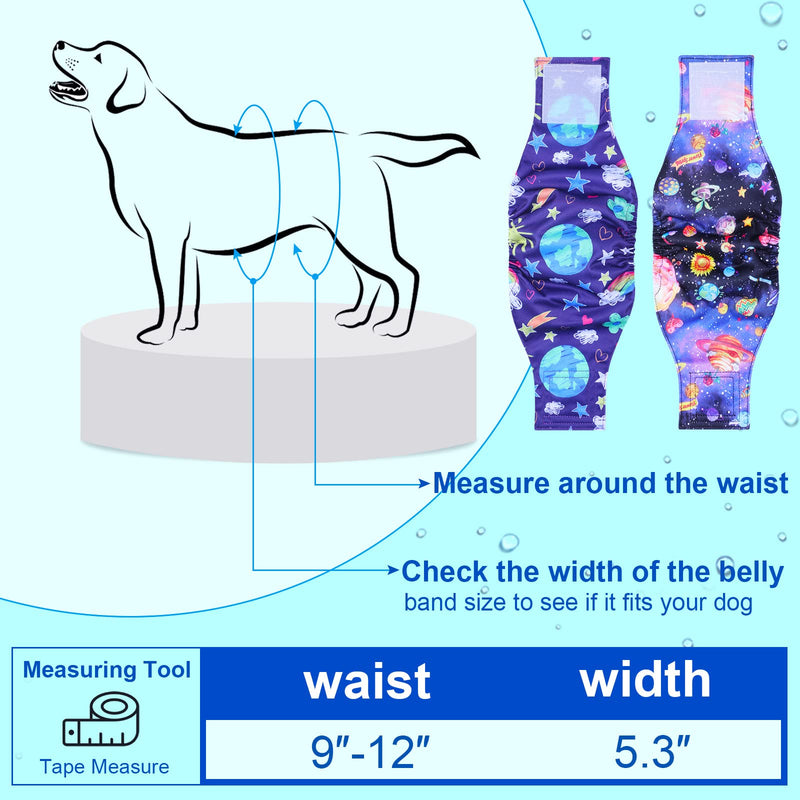 6 Pack Pet Dog Belly Bands Washable Male Dog Diapers Absorbent Dog Belly Wrap Reusable Doggie Diapers with Adjustable Fastener for Male Dogs Marking Pet Excitable Urination - PawsPlanet Australia