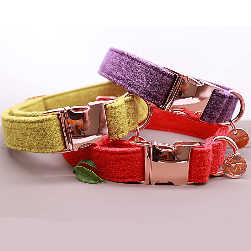 DOGWONG red dog collars, dog collars and leash made of red dog collar, comfortable adjustable dog collar for small medium dogs with - PawsPlanet Australia