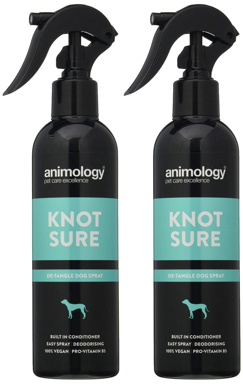 Animology Knot Sure De-Tangle Spray, 250 ml, Pack of 2 2 x 250 ml - PawsPlanet Australia