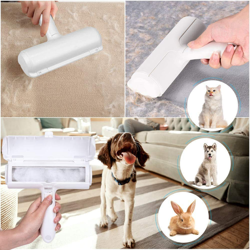 TBSDQLTEV Blue Pet Hair Remover Dog Cat Lint Roller Remove Puppy Hair from Furniture, Carpets, Bedding and More - PawsPlanet Australia
