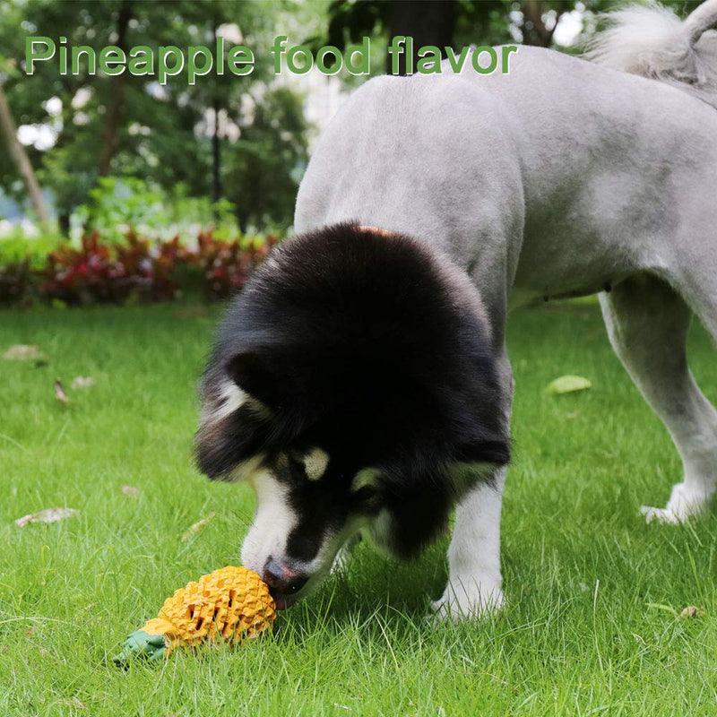 [Australia] - M.C.works Pineapple Dog Chew Toys for Aggressive Chewer, Tough Dog Dental Chews Toy, Indestructible Dog Toys for Large Dogs, Food Grade Puppy Toys X Large 7.5 In 