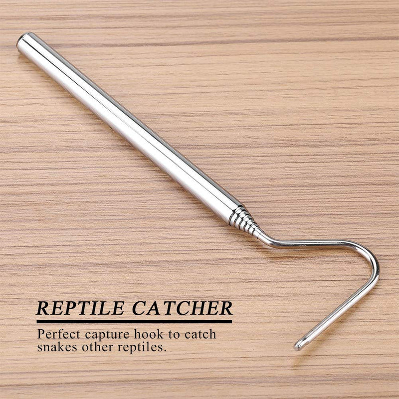 Snake Hook, Retractable Snake Rod Stainless Steel Snake Catcher for Snake Lovers Catching Handling Grabber Separate Small Pet Snake 26.77-6.49 Inch - PawsPlanet Australia