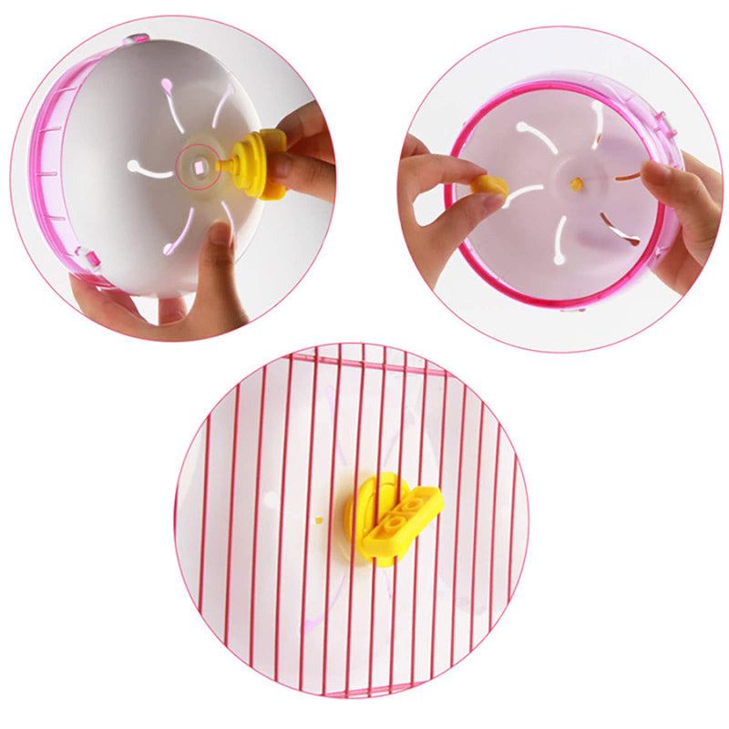 5.5 inch Silent Hamster Exercise Wheels -- Premium PP Material, Quiet Large Spinner Running Wheel for Hamsters Gerbils Mice and Other Small Animals (Pink) Blue - PawsPlanet Australia