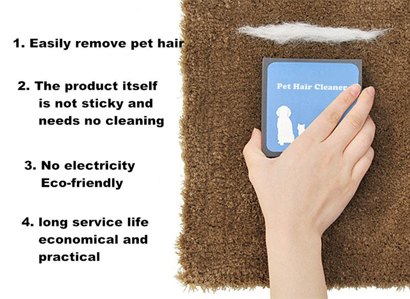 [Australia] - SEALEN Pet Hair Cleaner, Reusable Hair Fur Remover for Pet Dogs Cats,Magic Pet Hair Foam Block Erasing for Furniture Bedding Carpets Car Seats Clothing 