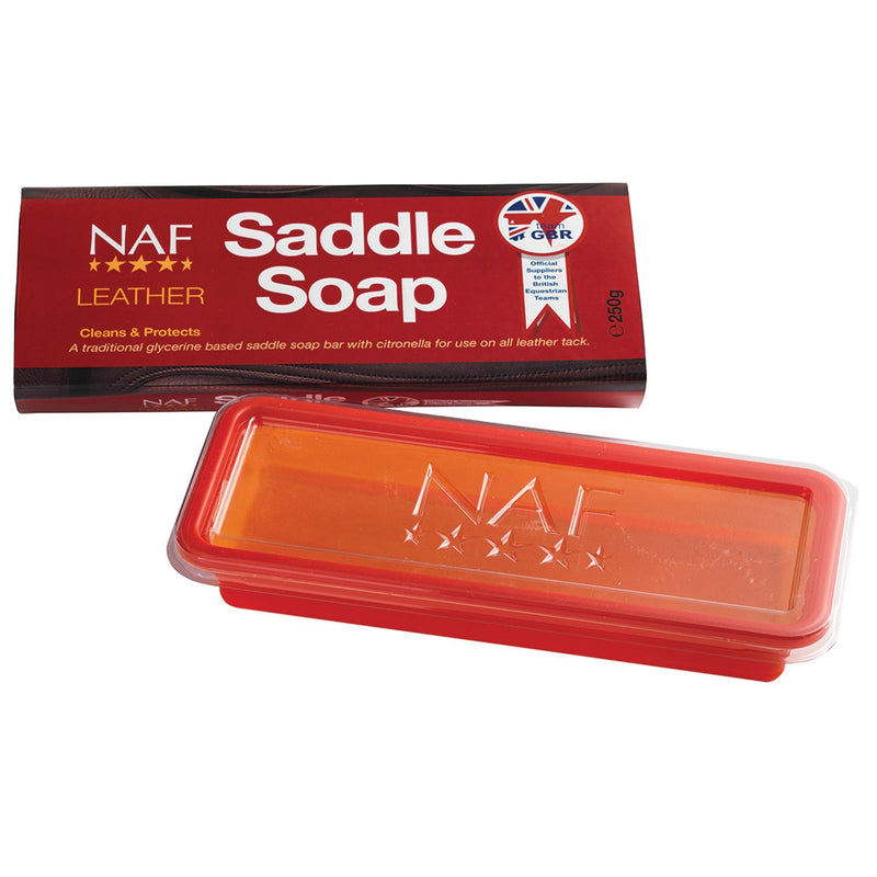 NAF Natural Animal Feeds Leather Saddle Soap, Clear, Regular - PawsPlanet Australia