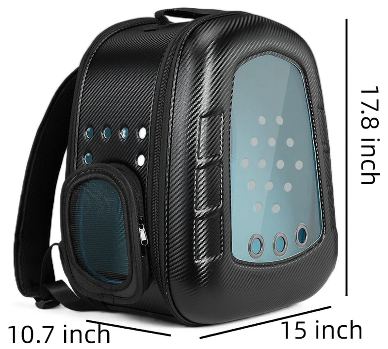 HAOYINEW Pet Backpack Carrier for Cats and Puppies, Bubble Backpack Carrier, Airline-Approved, Designed for Travel, Hiking, Walking & Outdoor Use Black - PawsPlanet Australia
