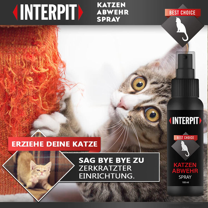 Interpit® cat DEFENSE spray - cat deterrent spray for indoor and outdoor use, STOP stay away - anti-cat spray - PawsPlanet Australia