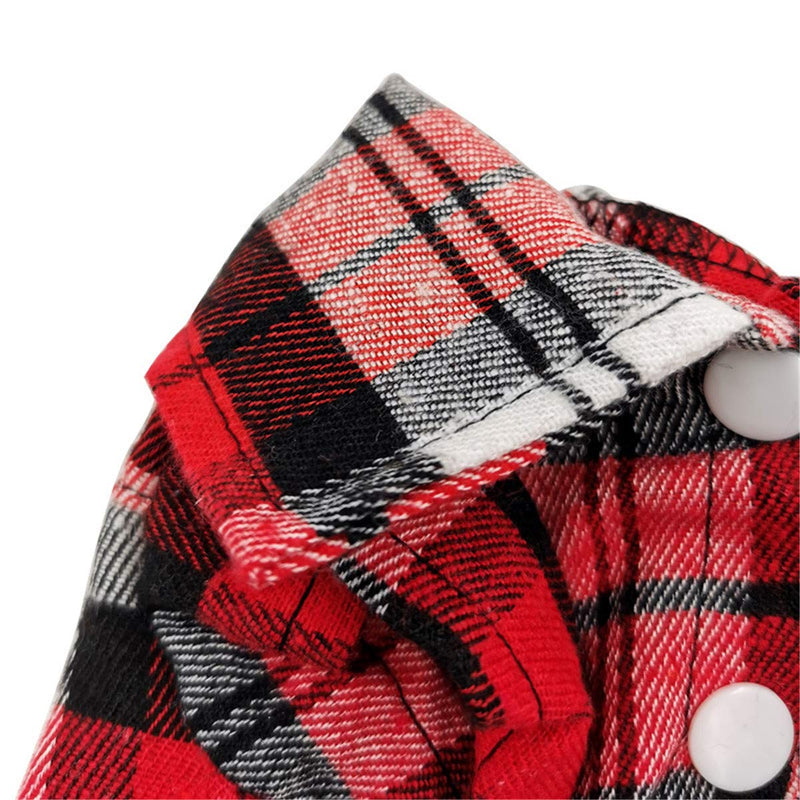 [Australia] - CT COUTUDI Pack Muti 3pcs Puppy Shirt Pet Basic Plaid Shirt Cat Dog T-Shirt Clothes Pet Plaid Polo Clothes Shirt Cat T-Shirt for All Seasons XL 