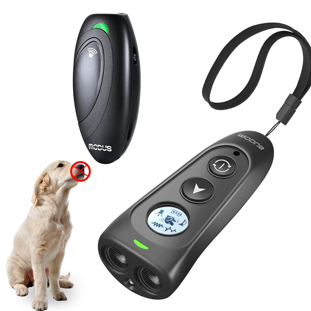 MODUS Dog Barking Control Device，Ultrasonic Dog Training and Anti-Barking Device Rechargeable Dog Barking Deterrent Devices,Alternative to Anti bark Collar,Barking Silencer Indoor and Outdoor - PawsPlanet Australia