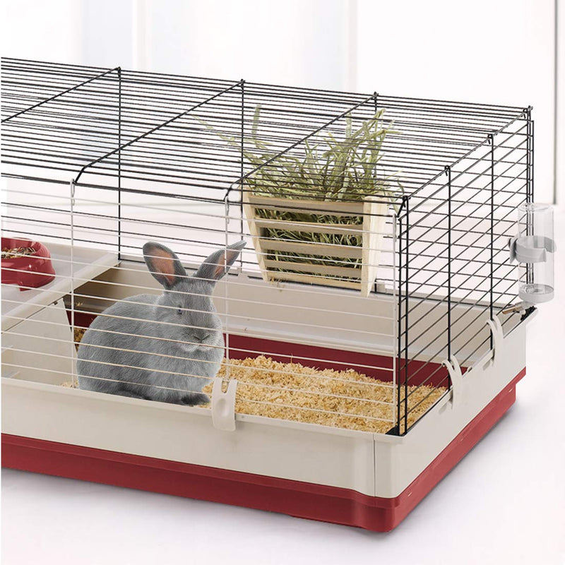 Hamiledyi Guinea Pig Hay Feeder, Bunny Food Wooden Manger Rack Grass Holder for Chinchilla Hamster - PawsPlanet Australia