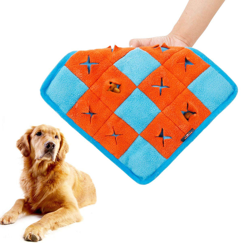 [Australia] - PetDog Slow Chewing Food Mat Sniffing Training Pad Blanket Feeding Mats for Dog Release Stress Foraging Skills Puzzle Toys Interactive Feed Game for Boredom Reversible Dog Snuffle Squeaker 