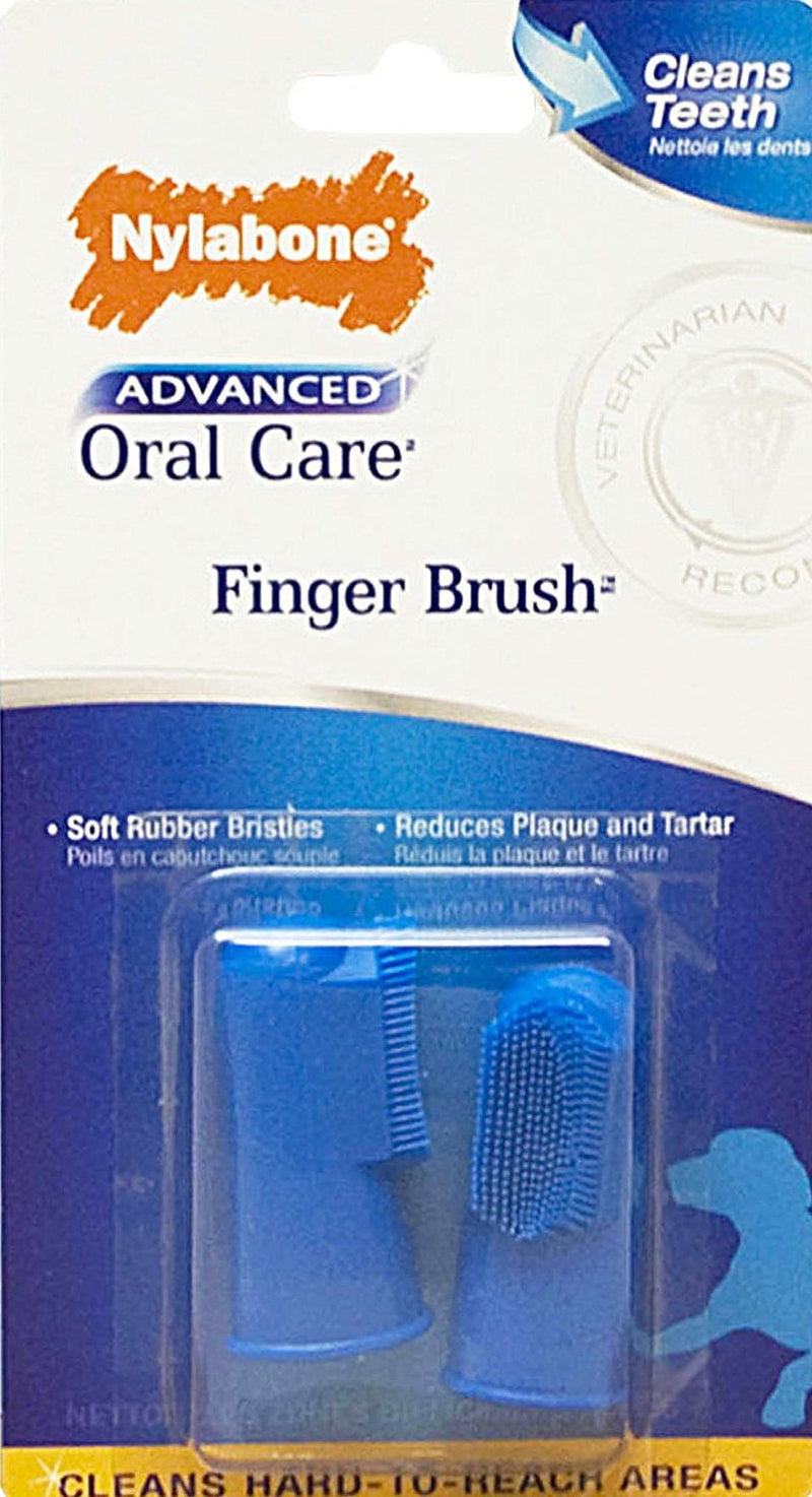 Nylabone Advanced Oral Care Dog Finger Brush, 4 Count - PawsPlanet Australia