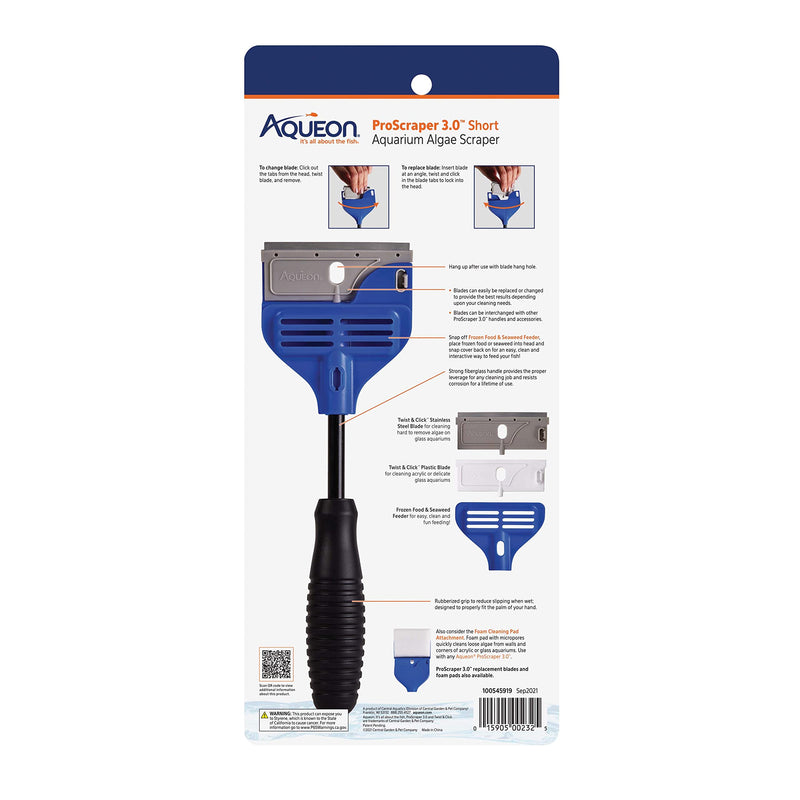 Aqueon ProScraper 3.0™ Short Scraper - PawsPlanet Australia
