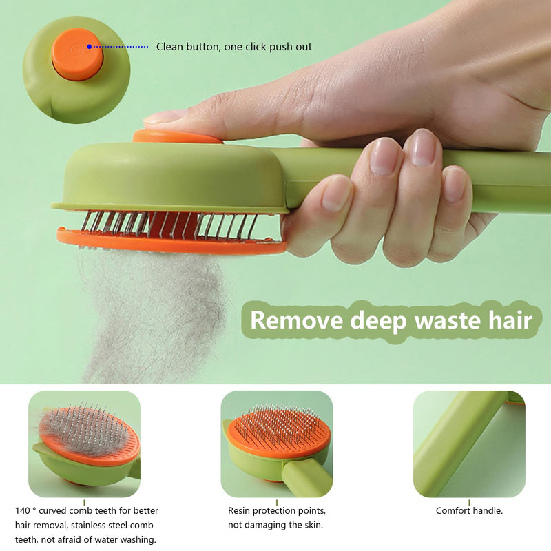 Pet hair remover lint roller, lint roller for dog hair and cat hair, reusable pet brushes, cat brush, dog brush, self-cleaning fur brush cat for sofa, bed, carpet - PawsPlanet Australia