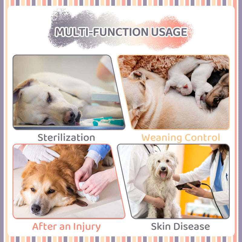 Recovery suit for dogs, castration wound protection suits, puppies dog bodysuit after surgery, post-operative protective clothing, wounds, anti-licking, e-collar alternative after operations (red, XS) red - PawsPlanet Australia