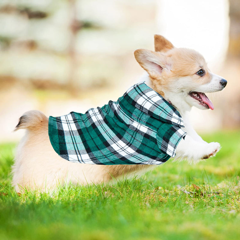 3 Pieces Dog Shirt Plaid Dog Clothes, Soft Breathable Dog T-Shirt, Machine Washable Pet Daily Apparel, for Small Medium Large Dogs (Small) - PawsPlanet Australia