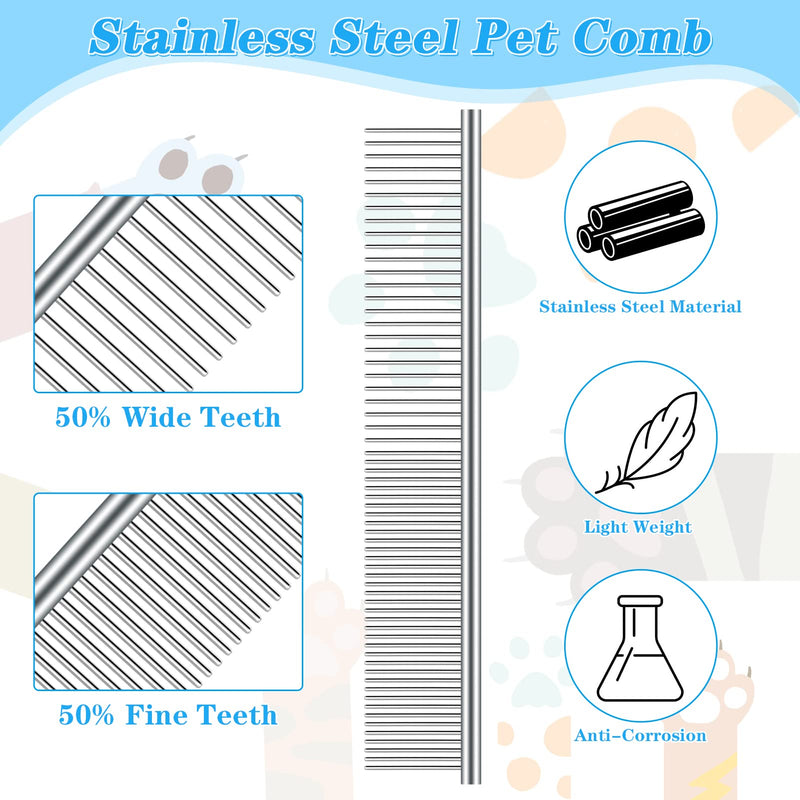 Thursday April Pack of 5 Tear Stain Remover Comb Double Sided Dog Eye Comb Brush Dog Flea Combs Pet Grooming Comb Multi-Purpose Tool for Cats Dogs Grooming Comb - PawsPlanet Australia