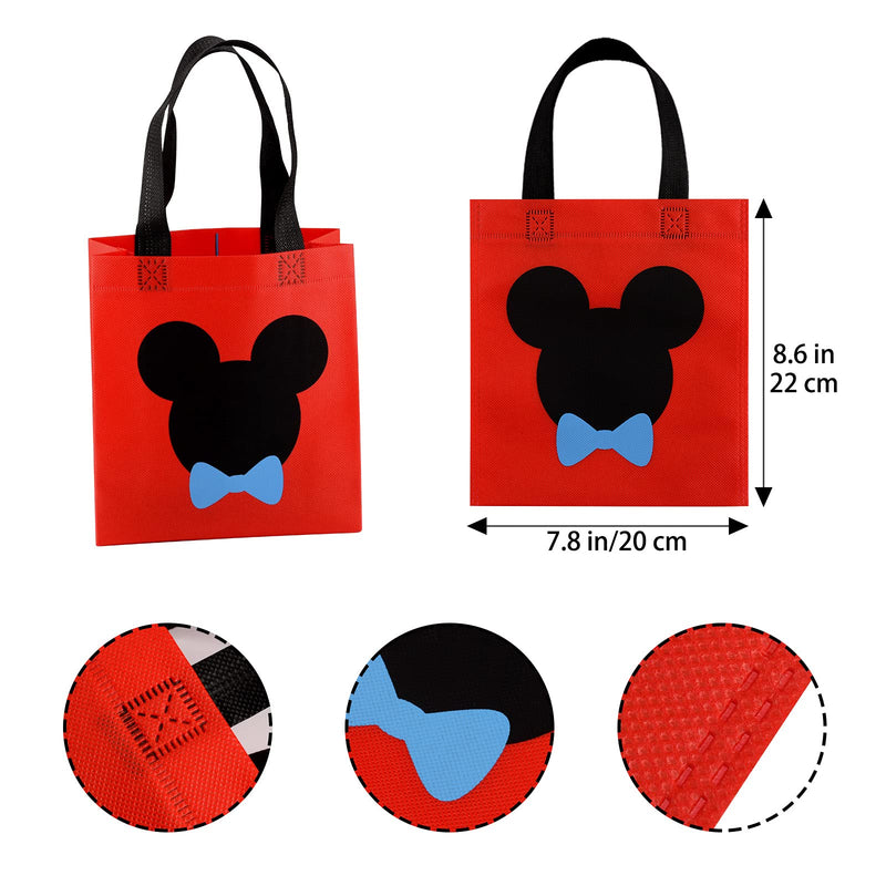 20 Pcs Non-woven Mickey Minnie Mouse Party Candy Treat Bags,Reusable Party Supplies, Mouse Favor Bags for Mouse Theme Party Decorations, Baby Birthday, Baby Shower - PawsPlanet Australia