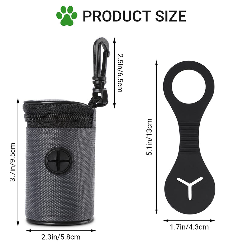 Weewooday 2 Pieces Dog Waste Bag Dispenser Pet Waste Bag Holder with Clip and 2 Pieces Dog Poop Waste Bag Carrier Waste Bag Holder Clip for Leash Belt - PawsPlanet Australia