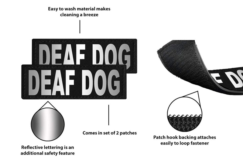 [Australia] - Dogline Deaf Dog Removable Patches X-Small 