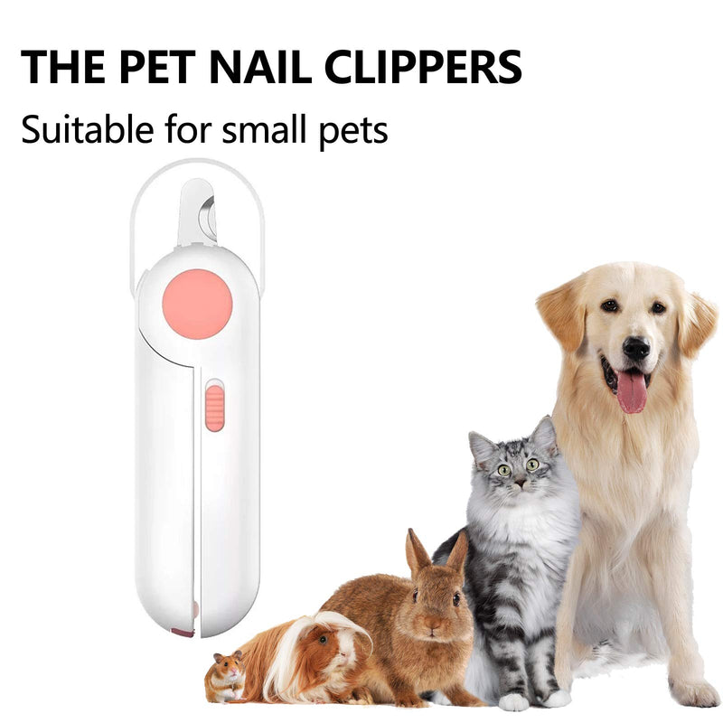 [Australia] - BZ Cat Dog Nail Clippers and Trimmer, Pet Nail Clippers with LED Light-Safety Guard Over, Free Nail File, Professional Nail Clippers Tools Kit for Small Animals Claw Care 