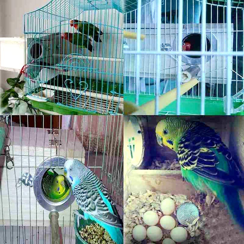 HANG Parakeet Nest Box Bird cage with Natural Pine Wood, Bird Nest Breeding Box Cage for Budgie/Cockatiel/Conure/Parrot/Dove - PawsPlanet Australia