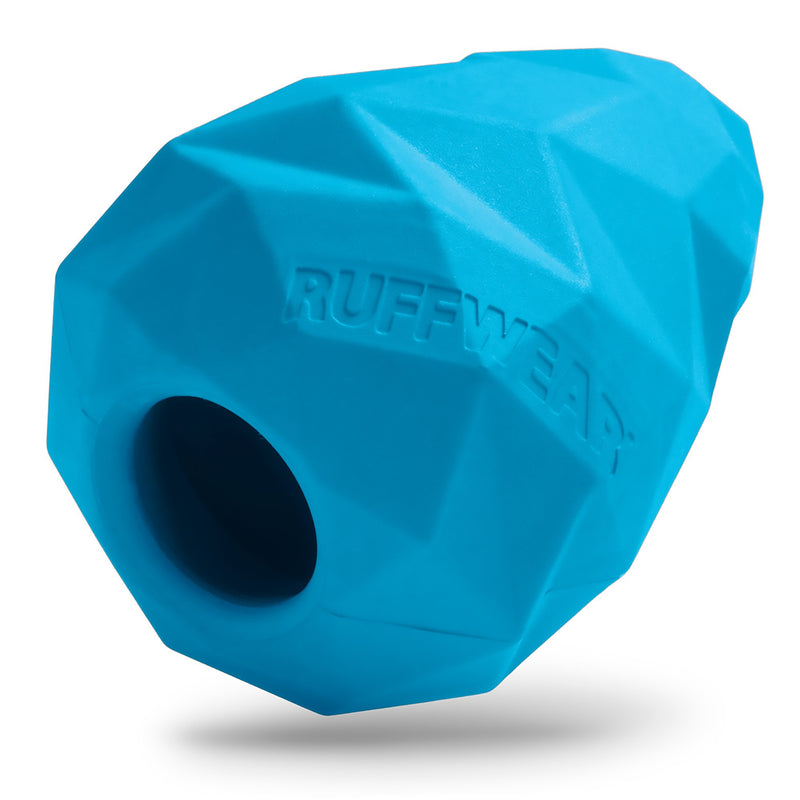 RUFFWEAR Chew-Resistant Rubber Dog Toy, Food & Treat Dispenser, One Size, Metolius Blue, Gnawt-a-Cone - PawsPlanet Australia