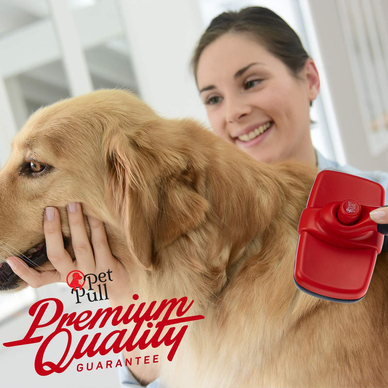 Complete Professional Pet Grooming Kit | Self Cleaning Slicker Brush for Dogs & Cats | Pro Grooming Brush Effectively Reduces Shedding Fur | Pet Hair Remover Brush Gloves | Combo Gift Set - PawsPlanet Australia