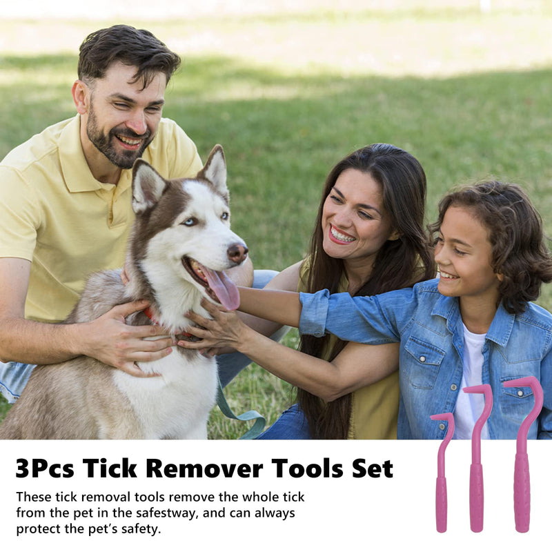 ALLY-MAGIC Tick Removal Tool for Dogs 3 Pcs Pet Animal Painlessly Tick Tool Tick Twister Removers Hooks for Human Dogs Cats Horses Pets Y4-CWPBQQ - PawsPlanet Australia